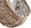 Hängepflanzkorb PORUN-Small Natural Rattan Übertopf Blumenkorb Wandkorb Bild 5