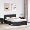 vidaXL Bettrahmen Schwarz 140 x 200 cm Massives Kiefernholz 3410592 Bild 3
