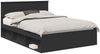 vidaXL Bettrahmen Schwarz 140 x 200 cm Massives Kiefernholz 3410592 Bild 2