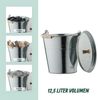 Relaxdays Ascheeimer mit Deckel 12,5 Liter Bild 3