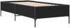 vidaXL Bettgestell Schwarz 90x200 cm Holzwerkstoff und Metall 844966 Bild 3