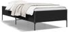 vidaXL Bettgestell Schwarz 90x200 cm Holzwerkstoff und Metall 844966 Bild 2