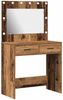 vidaXL Schminktisch Altholz 78,5 x 41 x 135 cm Holzwerkstoff 865035 Bild 2