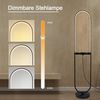 ZMH Stehlampe Wohnzimmer Led Stehleuchte Wireless Aufladbar - Dimmbar Fernbedienung Regal mit USB Anschluss Standleuchte Modern Design Standlampe Schwarz Metall Regallampe für Schlafzimmer Büro Bett Bild 3