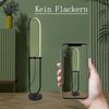 ZMH Stehlampe Wohnzimmer Led Stehleuchte Wireless Aufladbar - Dimmbar Fernbedienung Regal mit USB Anschluss Standleuchte Modern Design Standlampe Schwarz Metall Regallampe für Schlafzimmer Büro Bett Bild 5
