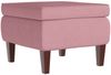 vidaXL Hocker mit Holzbeinen Rosa Samt [329461] Bild 2
