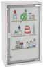 Spetebo Medizinschrank XXL Metall Medizinschrank Glastür bunt - 50x30 cm (Stück, 1-St, Medikamentenschrank) Arzneischrank mit 3 Fächern Bild 2