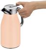 alfi SKYLINE 1,0l, pastel apricot, Edelstahl-Isolierkanne mit hygienischem Hartglaseinsatz, Drehverschluss mit bequemer Drucktaste, ergonomischer Griff, ideal als Kaffeekanne, Teekanne, BPA-frei Bild 3