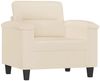 vidaXL 4-tlg. Sofagarnitur mit Kissen Beige Mikrofasergewebe 3202301 Bild 3