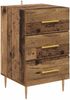 vidaXL Nachttisch mit Schubladen Altholz 40 x 40 x 66 cm Holzwerkstoff 882107 Bild 2