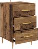 vidaXL Nachttisch mit Schubladen Altholz 40 x 40 x 66 cm Holzwerkstoff 882107 Bild 5