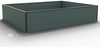GFP HALFSIZE Aluminium Hochbeet - Platzsparendes & Stabiles Gartenbeet in Anthrazit - 195 x 150 x 39 cm - Ideales halbhohes Modell für Familien-Gartenspaß Bild 2