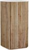 Barschrank >Winston< in weiß, Akazie, Marmor, Akazie massiv - 50x105x50 (BxHxT) Bild 2