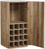 Barschrank >Winston< in weiß, Akazie, Marmor, Akazie massiv - 50x105x50 (BxHxT) Bild 3