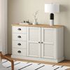 Sideboard, Kommode mit Schubladen 113x40x75 cm Massivholz Kiefer j2197p Bild 2
