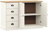 Sideboard, Kommode mit Schubladen 113x40x75 cm Massivholz Kiefer j2197p Bild 4