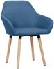 vidaXL Esszimmerstühle 2 Stk. Blau Stoff [283463] Bild 2