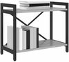 vidaXL Bücherregal Grau Sonoma 60 x 30 x 50 cm Holzwerkstoff 868404 Bild 3