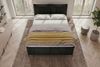 Boxspringbett Elysio - Cordstoff - schwarz - 140x200 cm Bild 4