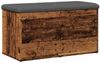 vidaXL Sitzbank mit Stauraum Altholz-Optik 82x42x45 cm Holzwerkstoff 857617 Bild 4