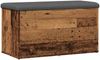 vidaXL Sitzbank mit Stauraum Altholz-Optik 82x42x45 cm Holzwerkstoff 857617 Bild 2