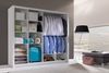 Schiebetürenschrank Schrank LUND Weiss matt 200x215 cm Bild 2