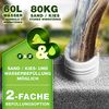 tillvex® Sonnenschirmständer Granit-Grau 60 Liter / 80 kg – 4-teilig für Ampelschirm inkl. Metallverbinder | Schirmgewicht befüllbar mit Wasser oder Sand | Schirmständer Ampelschirmständer wetterfest Bild 3