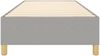 vidaXL Polsterbett, Stoff, Hellgrau, 100x200 cm, Natur Bild 5