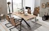 TABLES&Co Tisch 180x90 Mangoholz Natur Metall Schwarz Bild 2