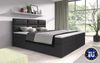 Boxspringbett Carre mit USB-Anschluss 200x200 Schwarz H3 (70-100kg) Bild 2