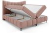 Boxspringbett Schlafzimmerbett CHARLES PREMIUM 160x200cm Stoff Aragon Rosa Bild 2