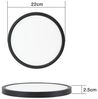 ZMH LED Deckenleuchte Modern 22/30 CM Schwarz&Weiß Deckenlampe für Wohnzimmer Flur Dimmbar, Hochwertige Design, LED fest integriert, Warmweiß, Schwarz Nicht Dimmbar Bild 4