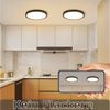 ZMH LED Deckenleuchte Modern 22/30 CM Schwarz&Weiß Deckenlampe für Wohnzimmer Flur Dimmbar, Hochwertige Design, LED fest integriert, Warmweiß, Schwarz Nicht Dimmbar Bild 3