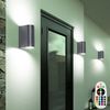 4er Set RGB LED Up & Down Alu Wandlampen Höhe 15,1 cm Bild 4