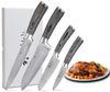 Wakoli Messer-Set EDIS 4er Damastmesser-Set I 8-18 cm Klinge I Pakkaholzgriffe (Damastmesser mit Geschenkbox, 4-tlg), 67 Lagen Damaststahl, VG-10 Stahlkern Bild 4