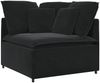 vidaXL Modulares Sofa mit Kissen Samt Schwarz 3321254 Bild 3