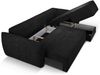 Micadoni Ecksofa Kaelle 4-Sitzer mit Schlaffunktion Rechts Chenille Schwarz Bild 4
