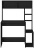 vidaXL Schreibtisch mit Regal Schwarz 100x45x140 cm Holzwerkstoff 860437 Bild 4