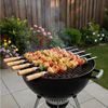BBQ-Toro Grillspieß Edelstahl Spießset mit Holzgriff (10 Stück), 50 cm Bild 2