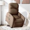 vidaXL Elektrischer Massagesessel mit Aufstehhilfe Braun Stoff 3303006 Bild 2