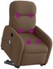 vidaXL Elektrischer Massagesessel mit Aufstehhilfe Braun Stoff 3303006 Bild 3