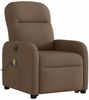 vidaXL Elektrischer Massagesessel mit Aufstehhilfe Braun Stoff 3303006 Bild 4