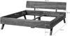 Bett Sheesham 200x200x80 natur sandgestrahlt lackiert MALMÖ 2 #234 Bild 5
