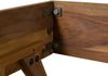 Bett Sheesham 200x200x80 natur sandgestrahlt lackiert MALMÖ 2 #234 Bild 3