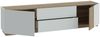 Lowboard LEWISVILLE TV Kommode Optik Hellgrau / Valencia Oak Bild 5