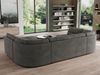 U-förmige Ecksofa, Bigsofa mit schlaffunktion, Wohnlandschaft XXL - MORBIDO U - Dunkelgrau Velours Bild 3
