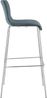 CLP Barhocker Hover stapelbar Stoffbezug Vierfußgestell bis 150 kg,blau chrom Bild 5
