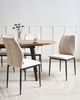 Esszimmerstuhl 4er Set ROCHEPORT Stoff Hellbeige Bild 3