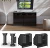 Dachschrägenschrank Rion Schwarz Hochglanz 80x81.6 cm mit 2 Türen, Schrankkorpus 60 cm Tiefe Vicco Bild 5