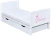 Baby-Delux Babybett Natalie Princess Bettkasten, Kinderbett Gitterbett 140x70 weiß mit Beißschienen Schublade, Matratze Bild 2